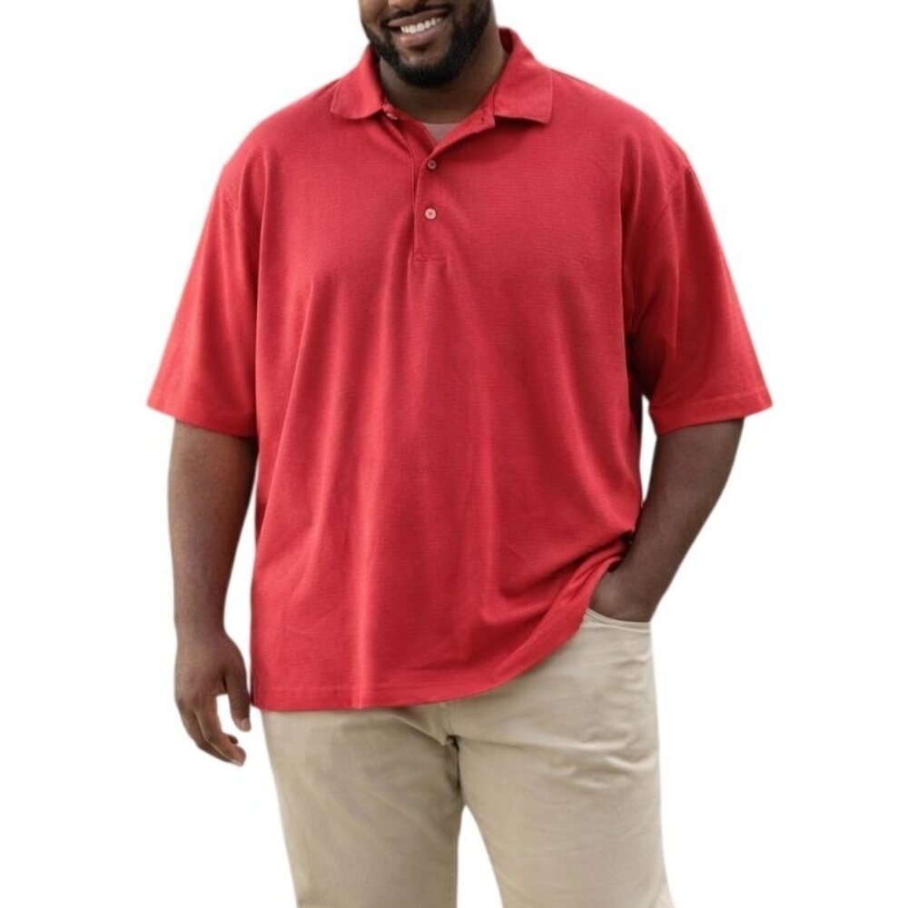 Ping Collection Size XL Polo Shirt Red Casual Golf Durable Cotton Blend